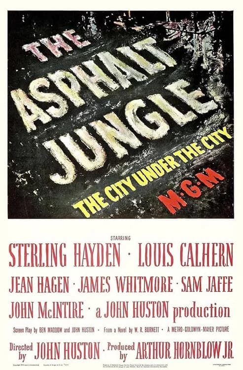 The Asphalt Jungle film posteri